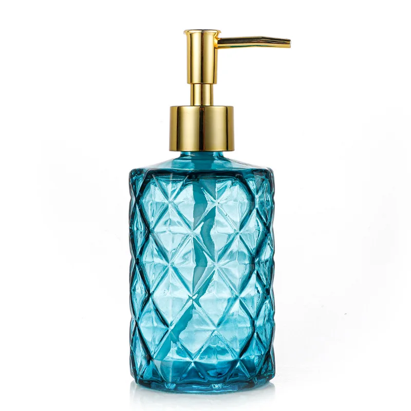 
Push-type shampoo and shower gel divided into colored water bottles to make glass water bottles 