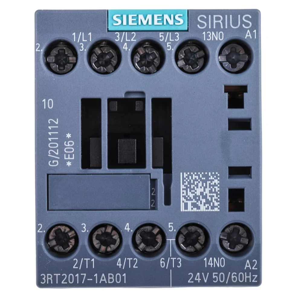 Siemens Contactors 3RT2017-1AB01 Series 3RT2 3 pole contact 12 A contact voltage 400 V AC Contactor