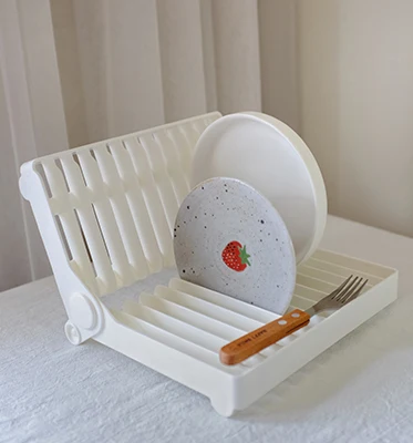  Fashion Square-shaped Cup Drain Pan Kitchen Plastic Dish Rack Drying