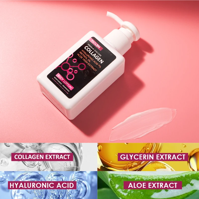FATAZEN Beauty Products Anti-Aging Collagen Facial Cream Smoothing Moisturizer OEM ODM Skin Care Reduce Wrinkle Facial Lotion