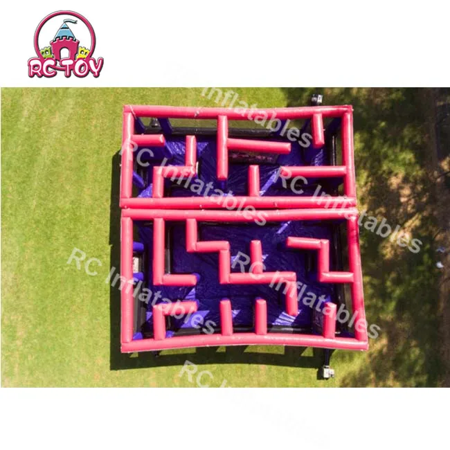 Custom inflatable obstacle maze outdoor inflatable maze obstacle game inflatable labyrinth for sale