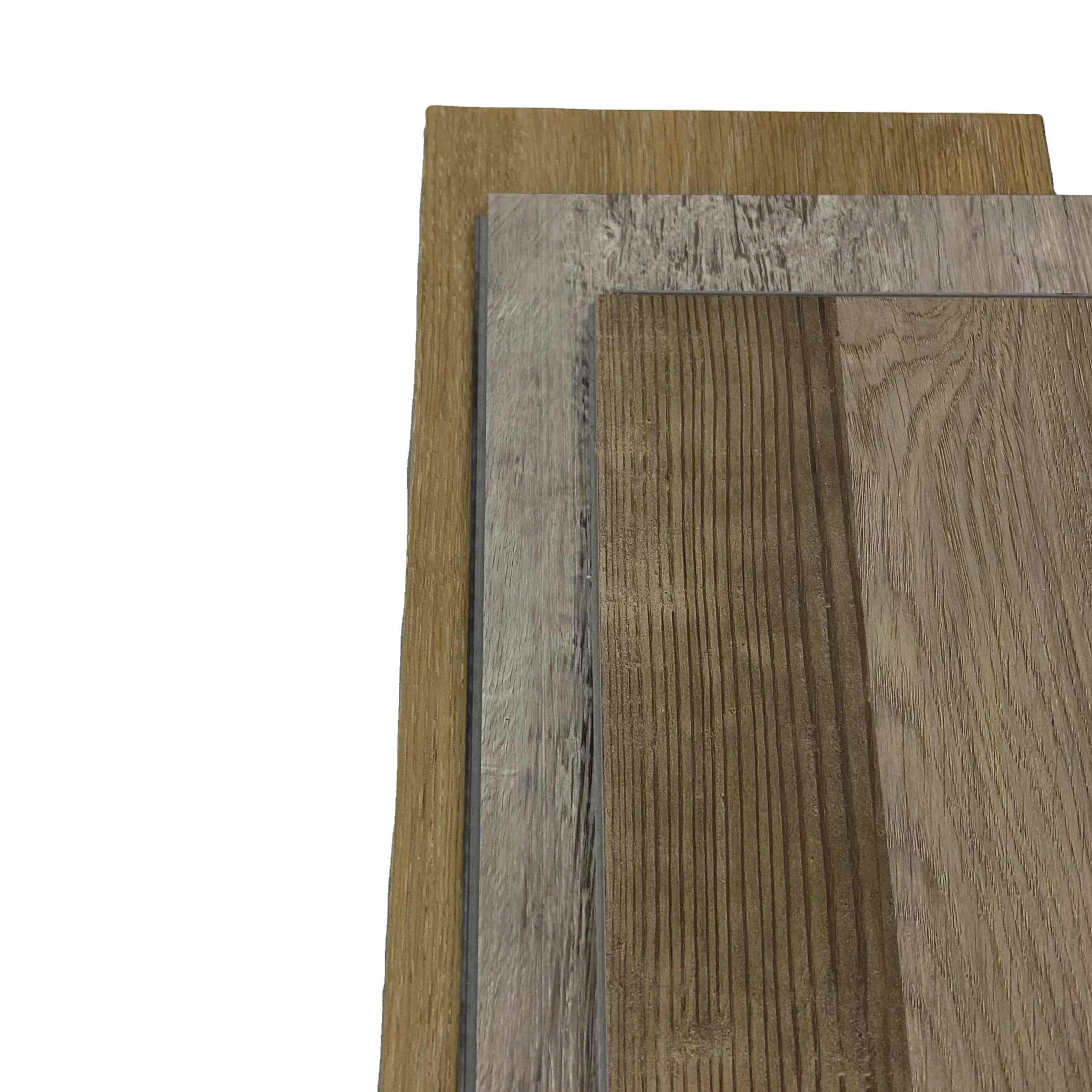 Oushe Modern Farmhouse Montage Gray Rigid Core LVP Vinyl SPC Wood Plastic Flooring Tiles