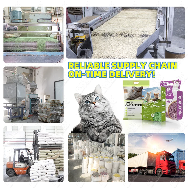Factory Wholesale Natural Cedar Flash Deal Odor Control Freshness Stripe Shape Super Light Structure Tofu Cat Litter