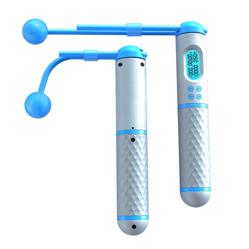 Электронная Проводная Беспроводная двухцелевая пластиковая волшебная палочка без пропуска вес время калории Умная Автоматическая счетная скакалка