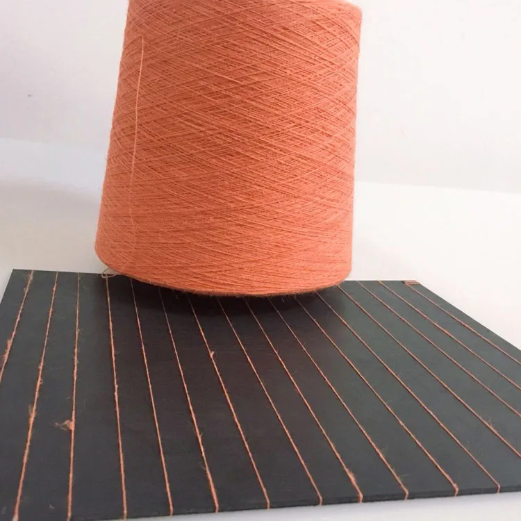 10SR/L ring spun eco-friendly recycled orange viscose regular  dyed color yarn for knitting