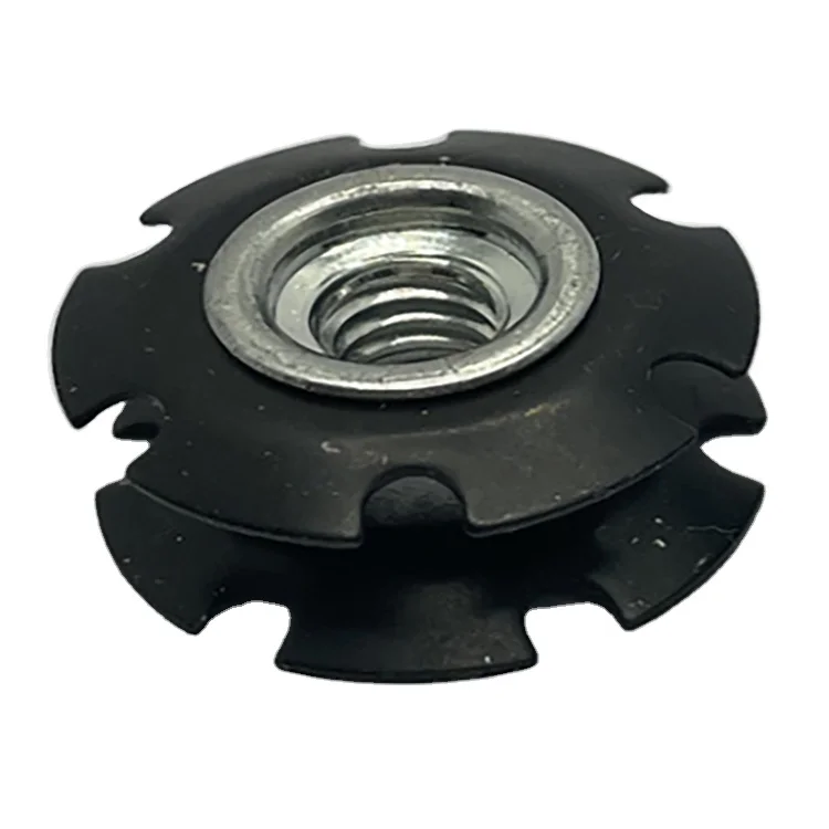 Manufacturer Manganese steel galvanized plum spring M6M8M10 clip nut inside the pipe with star nut insert sunflower clip nut