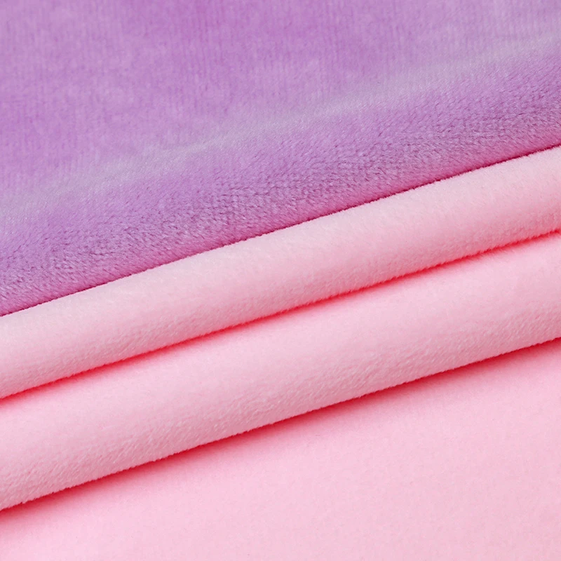 fabrics manufacturers wholesale 1mm velvet crystal super-soft 100% polyester fleece flannel felt fabric for toys pet nest