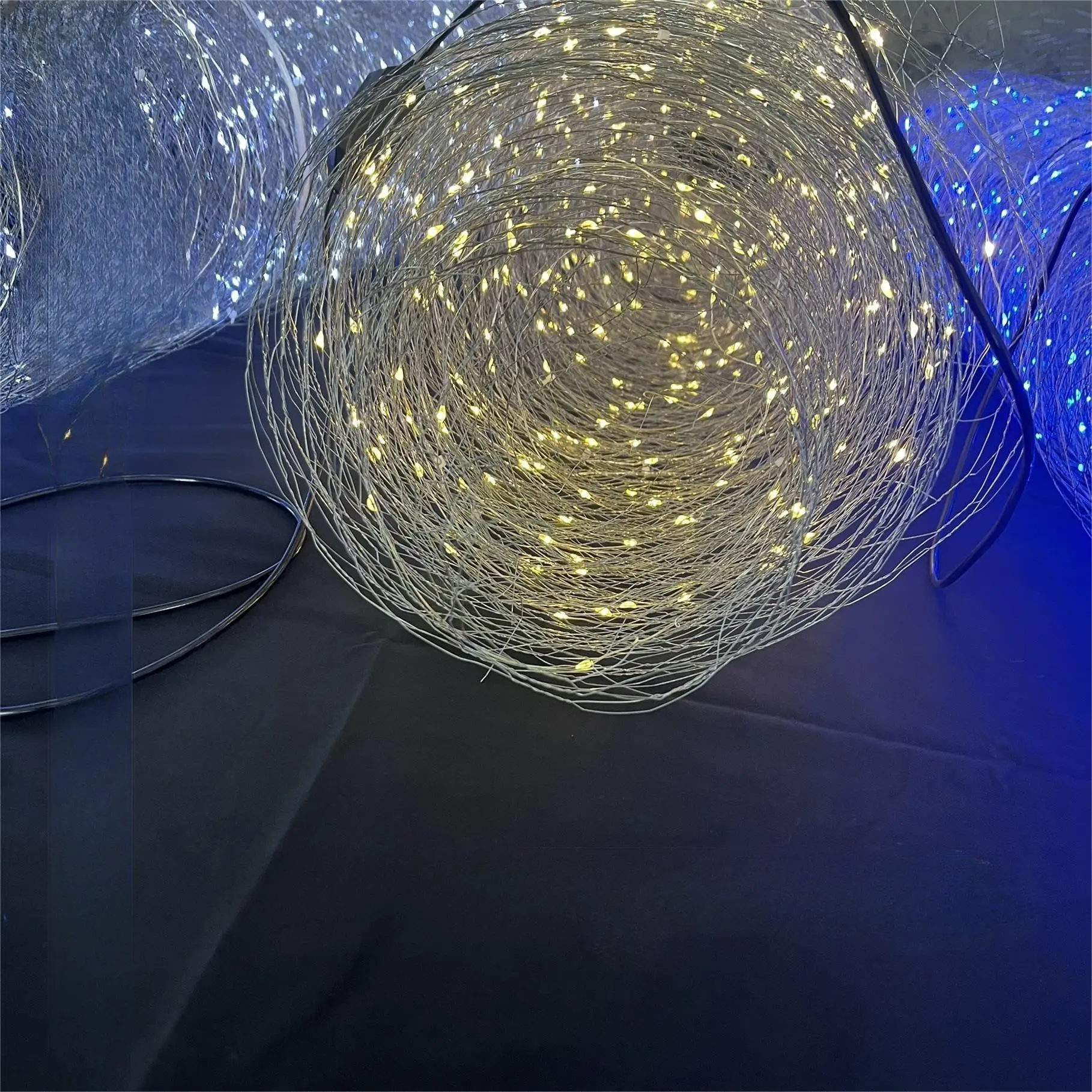 Wedding Props Modeling Net Lights All-match Led Rice Grain Star Lights Hotel Shopping Mall Chandelier Wire Light