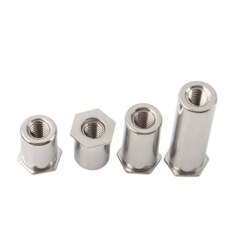 416Stainless steel through-hole pressure riveting stud Hexagonal stud pressure rivet fastener  SO4-M4-22 for panel