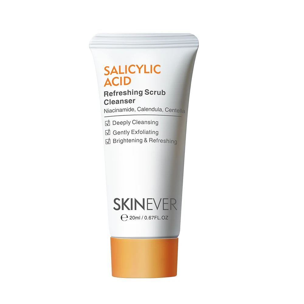 Salicylic Acid Whitening Facial Cleanser Mini Sample Skin Care SKINEVER