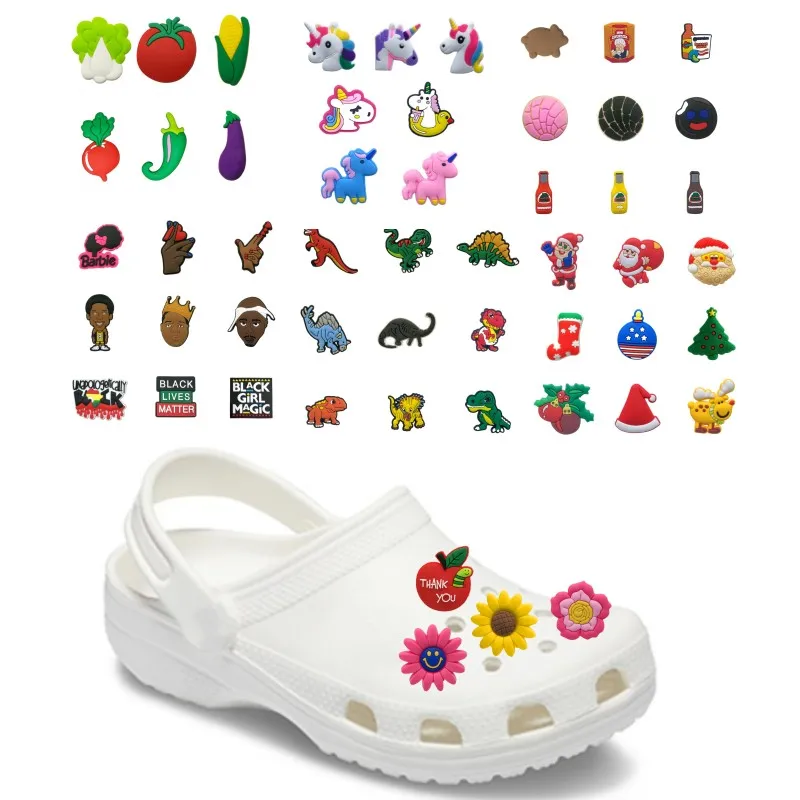 Customized 3D Design Soft PVC Welt Straps Belts Clog Shoes Lace Charms Ornaments Garden Shoes Accessories Webbings Decoration