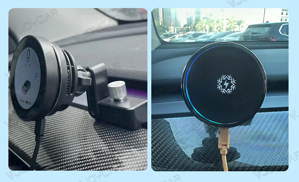 Vjoycar Dashboard Display 2.5inch Front Speedometer Wireless Charging For Tesla Model 3 Model Y Accessories 2023+