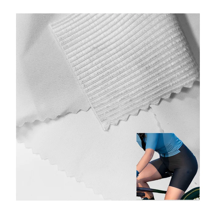 Polyester spandex elastic hygroscopic and perspiratory non-slip fabric for outdoor cycling shorts