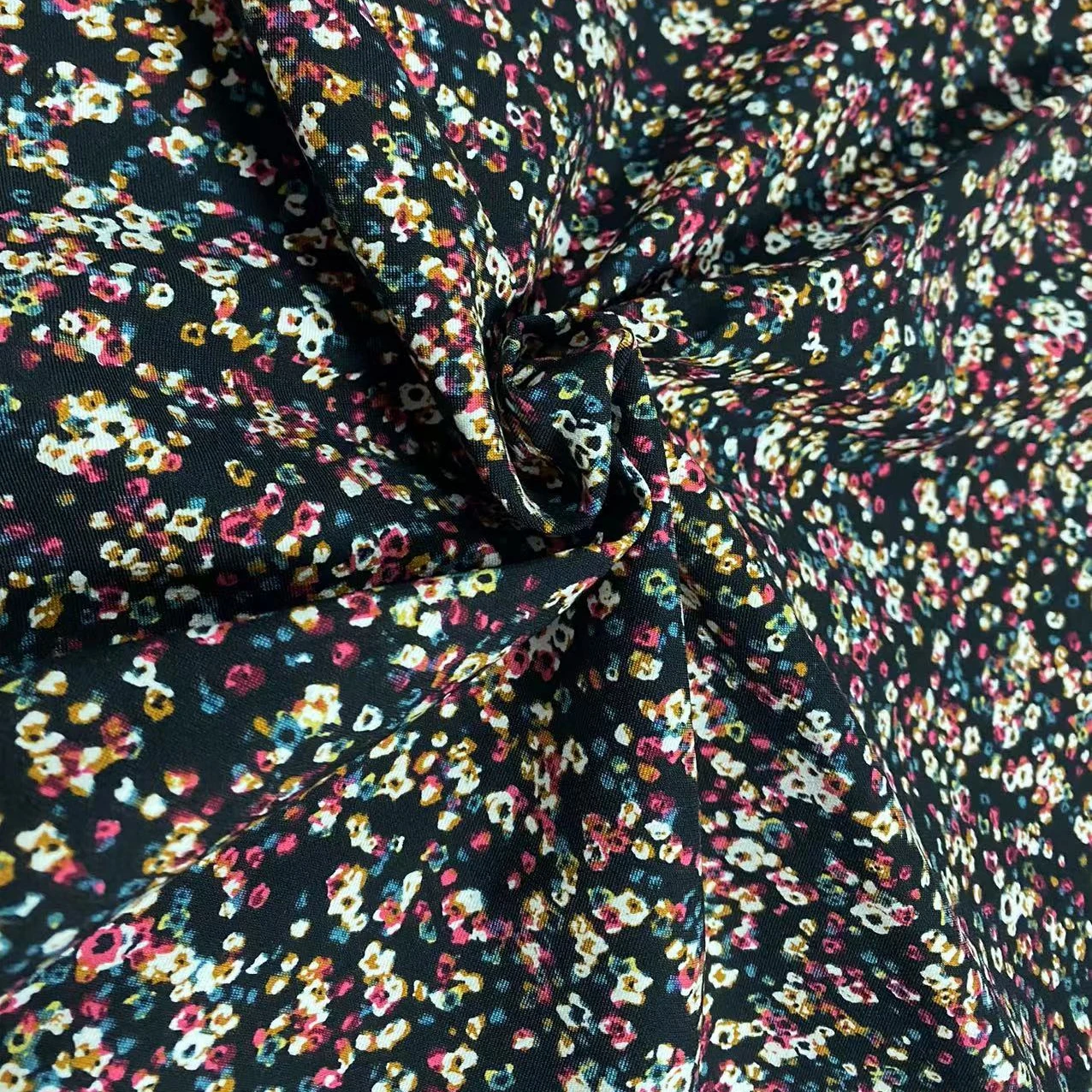 Rayon Nylon Spandex soft stretch fabric printed bengaline fabric for clothes