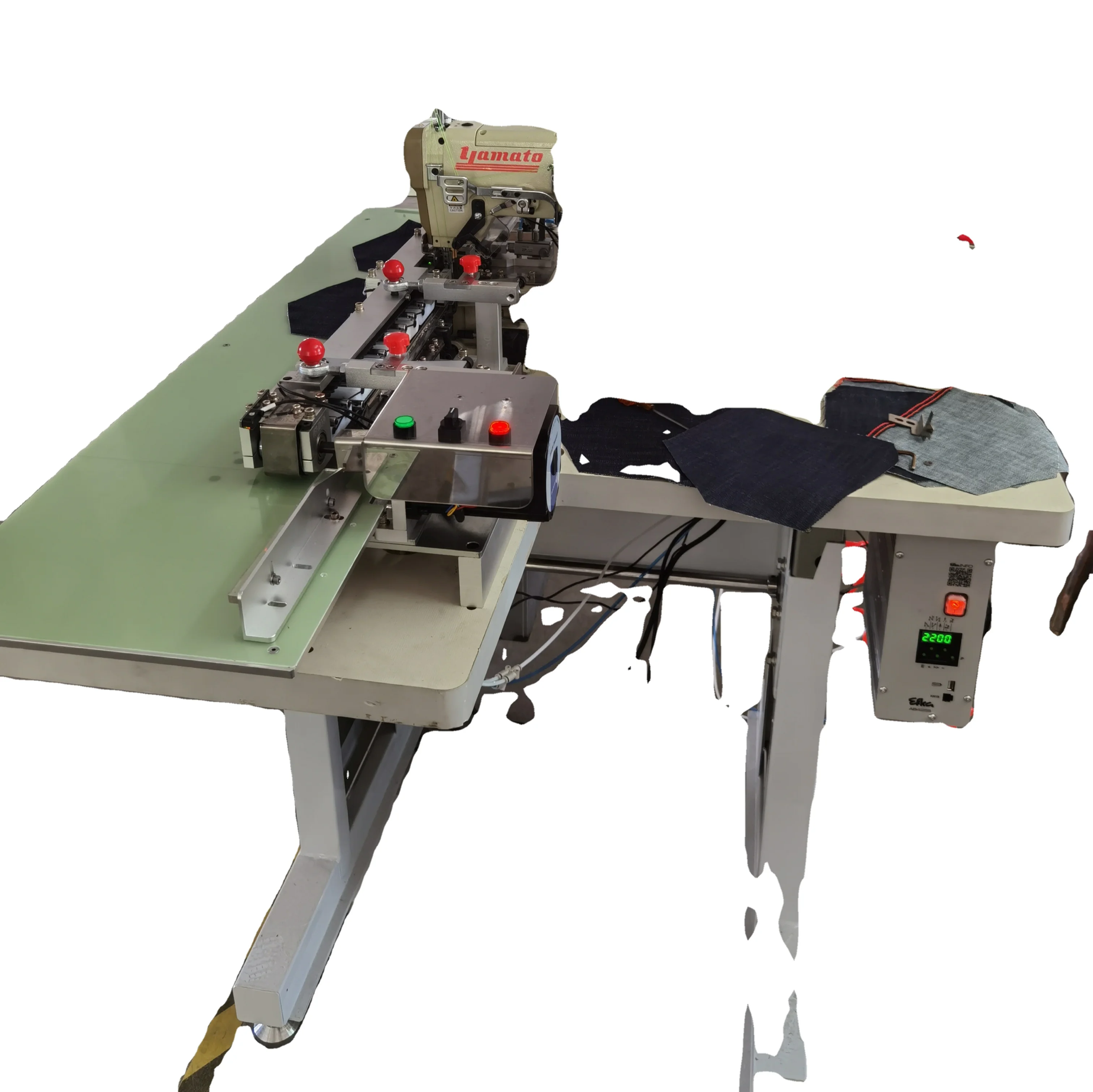 Bitop BT-2302JD 2needlele Automatic Pocket Hemming Machine Chainstitch with double knife stitch wireless