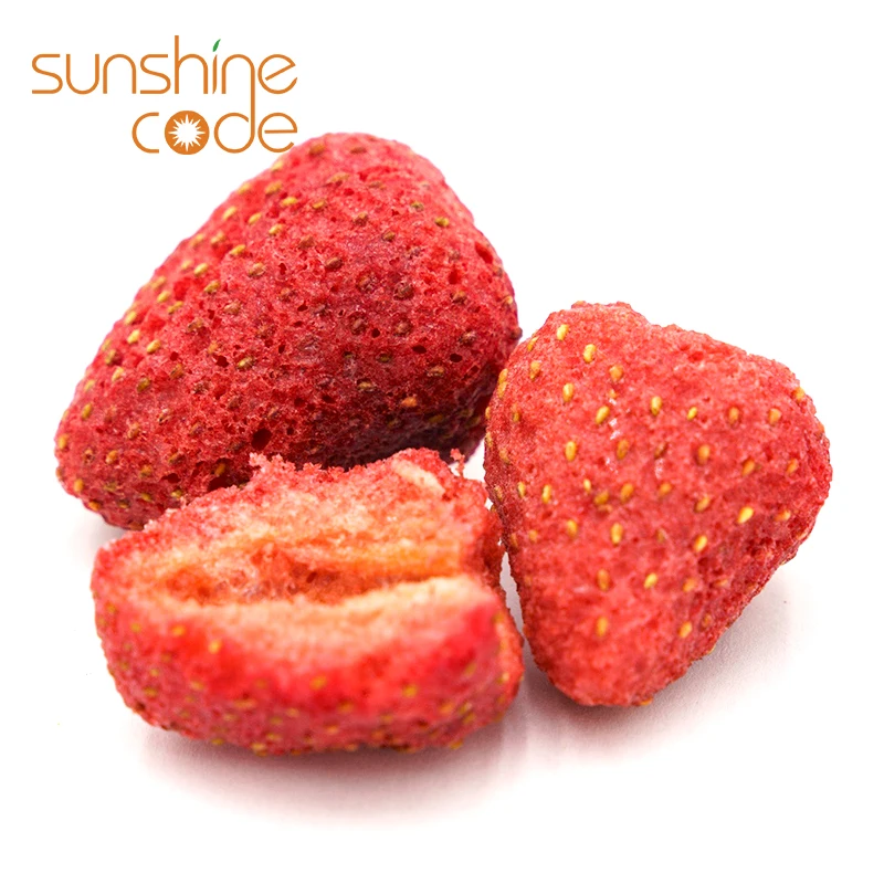 Sunshine Code Freeze Dried Strawberry Convenience And Portability Sliced Fresh Strawberries For Wholesales
