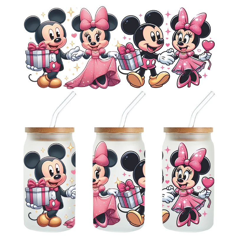 Customized Libbey Glass Jar UV DTF Cup Packaging Transfer 16 oz High Quality Evil Eye UV DTF Cup Packaging Transfer