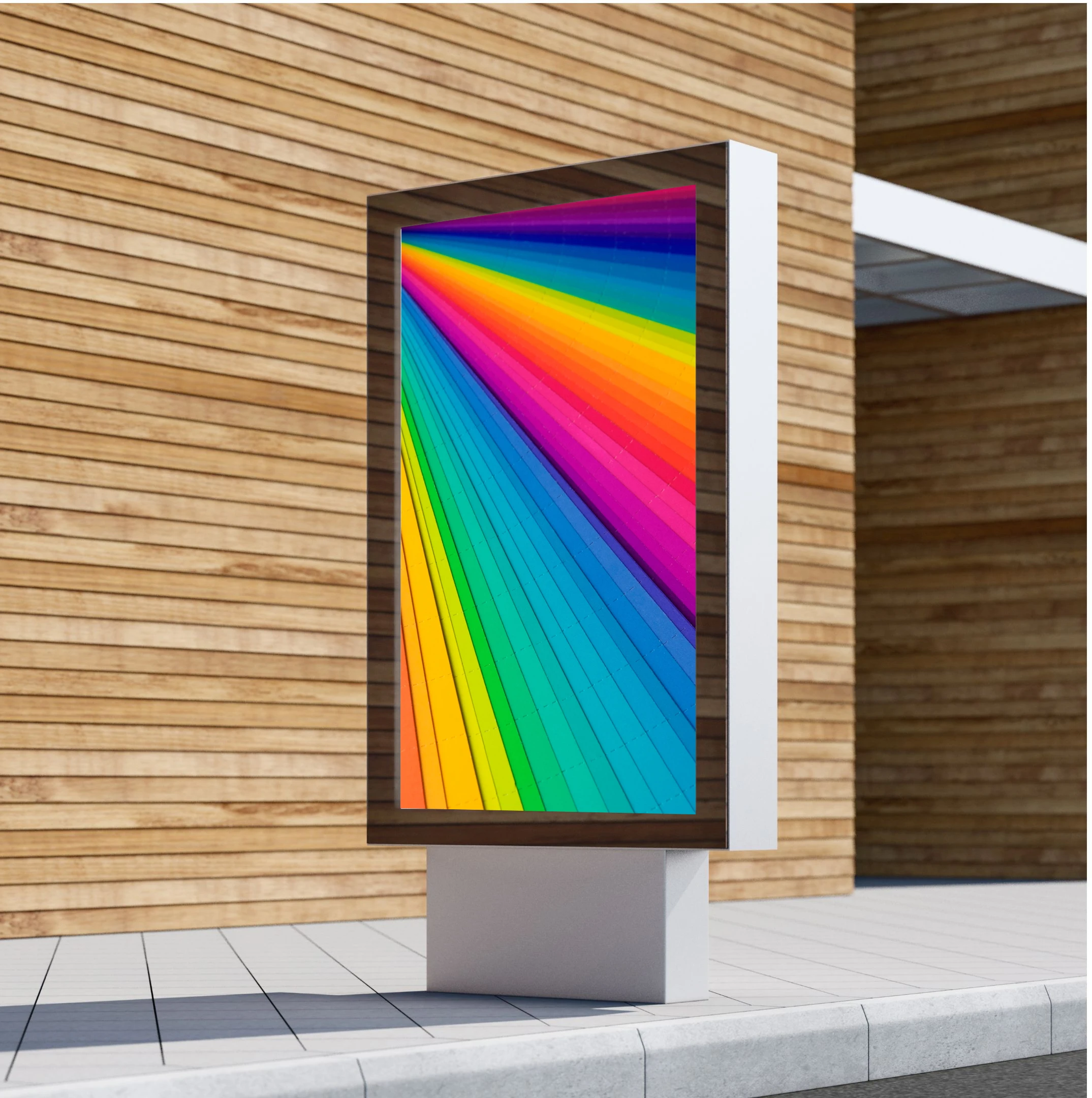 Различные размеры и формы наружной водонепроницаемой рекламной машины с защитой от кражи в Шэньчжэне