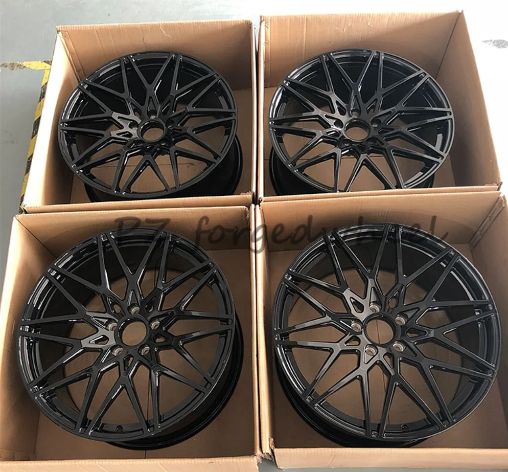 passenger car wheels 18 19 inch gloss black Alloy wheels rim