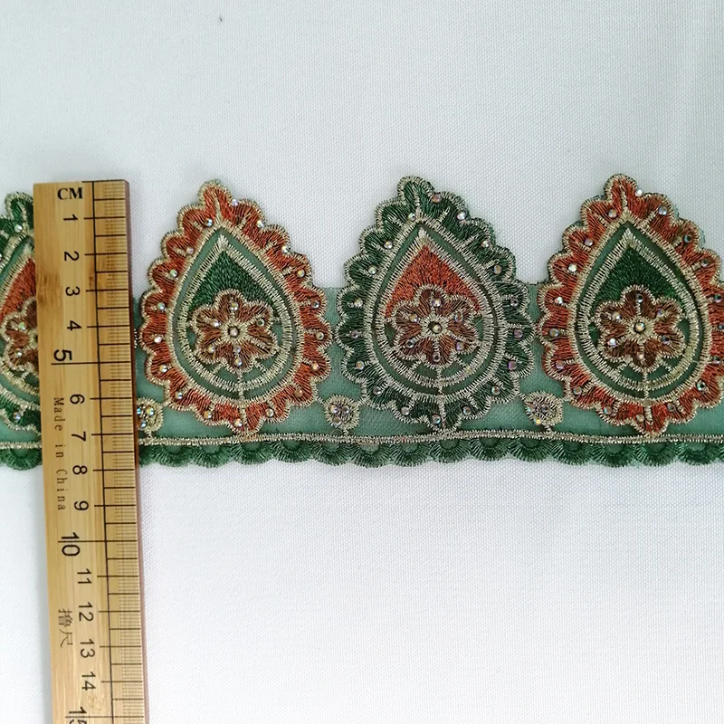 Китайская Фабрика многоцветный кружевной отделкой хлопковые, кружевные, горячий способ связанный камни Шантильи ресниц кружевной отделкой