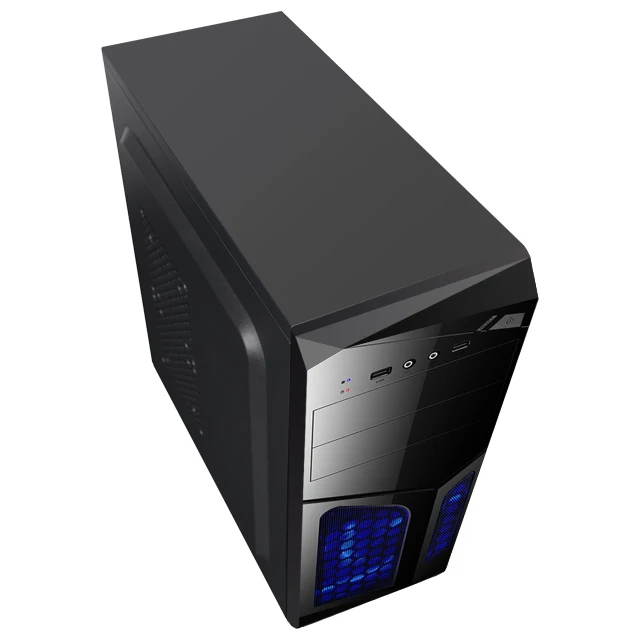 OEM ATX PC Case Front with Gray Metal Plate Factory Direct Selling Computer Case