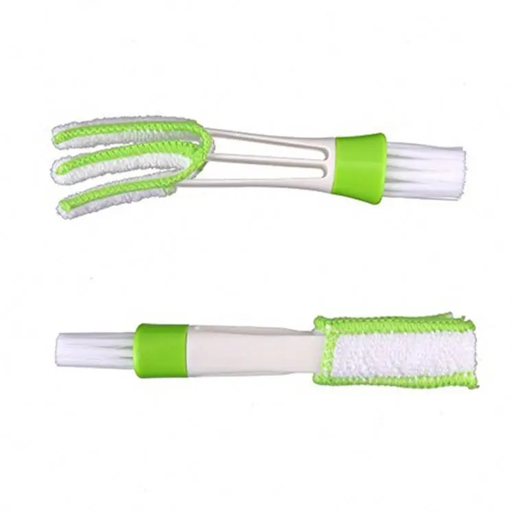 
Amazon Hot Sale Double Head Car Air Conditioner Vent Slit Cleaner Brush Window Dusting Blinds Keyboard Cleaning Brushes 