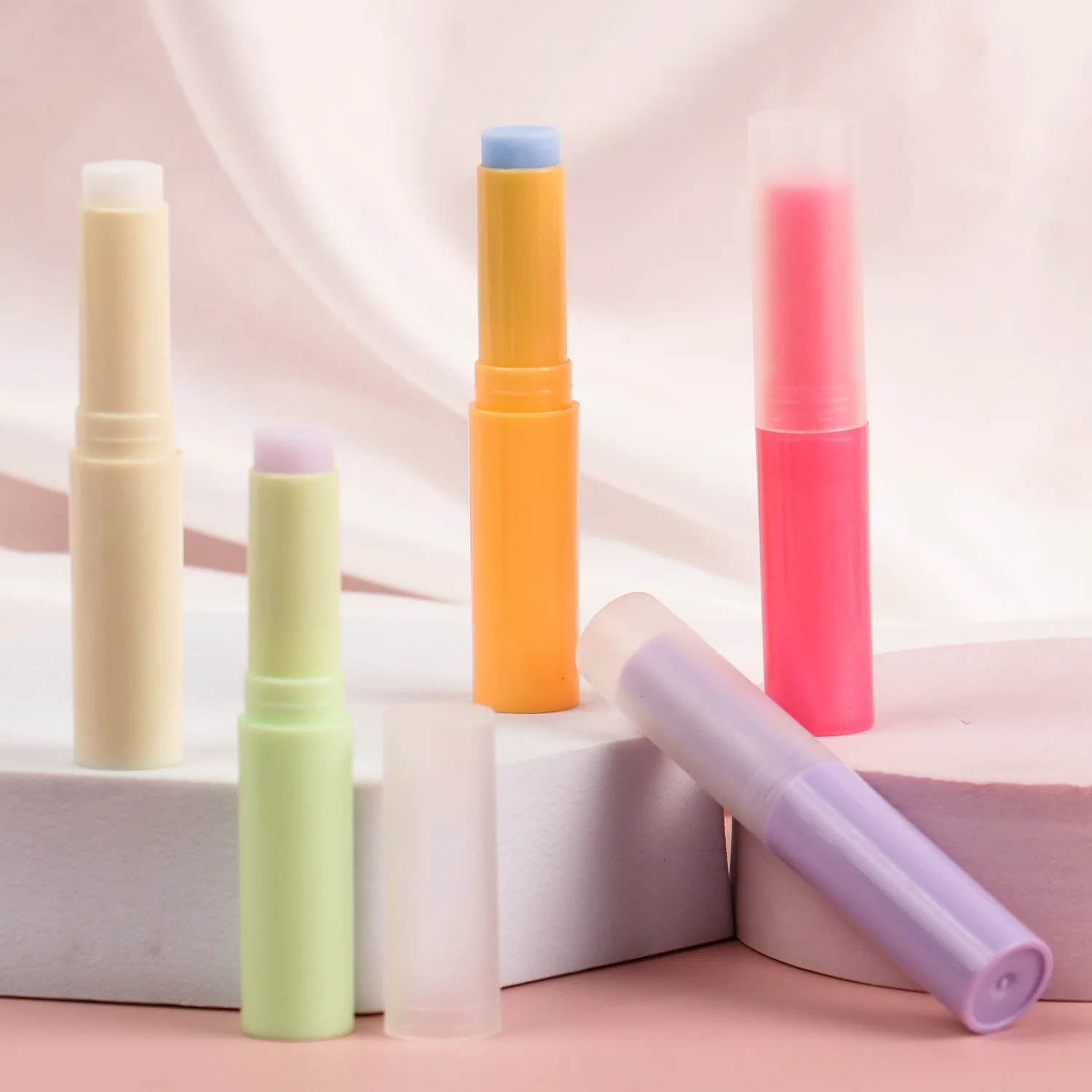 Private Label Logo  Custom Flavor Lipbalm Organic Vegan Lightening Moisturizer Chapstick Stick New Care Lip Balm