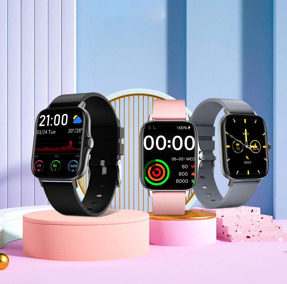 custom dial smart watch e13 1.28inch full touch screen health track long battery life ip68 waterproof smartwatch