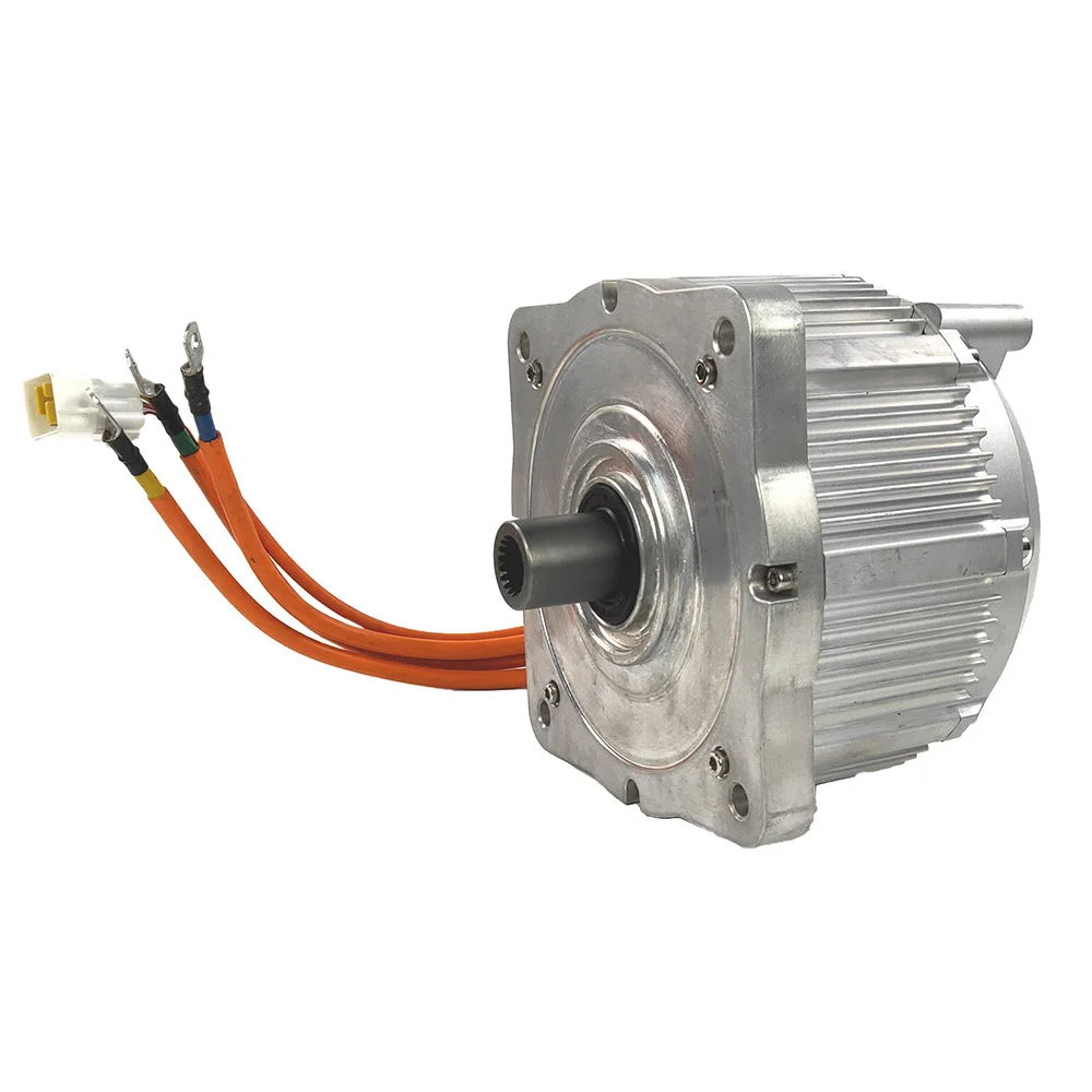 Hot Sale Hall Sensor Transmission  Ratio 1:1.76 1:8.15 12KW Elektrikli Wheel Hub Dc Gear Motor