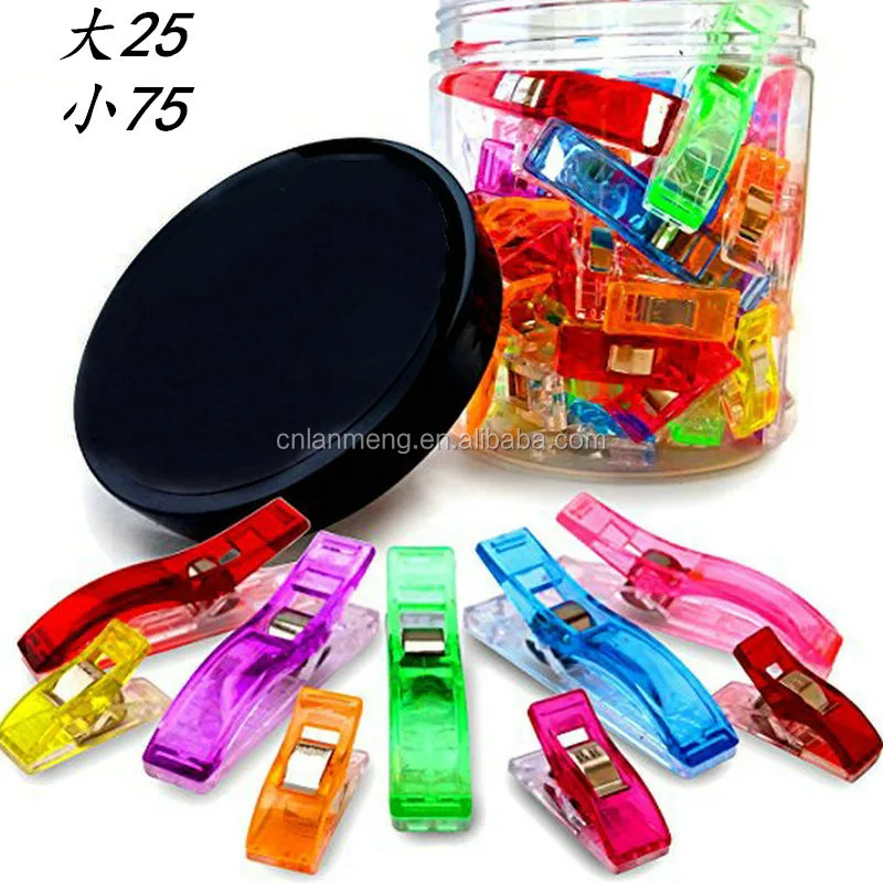 Sewing Clips Quilting Crafting Crocheting Knitting Safety Clips Assorted Colors office stationery  Binding Clips  plastic clamp
