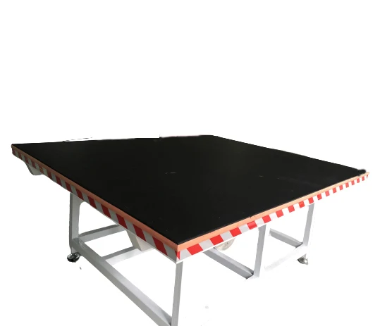 automatic China top quality low price glass cutting table for breaking glass small glass cutting machine table