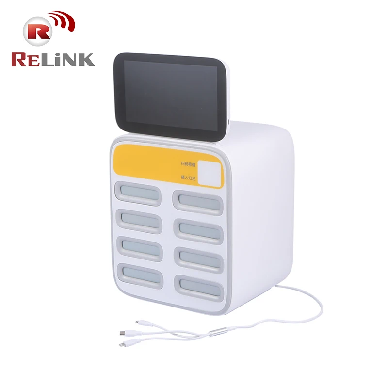 
8 Slot Mobile Phone Rental Portable 5000mAh Battery Charger Station Sharing Power Bank 