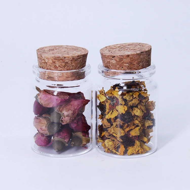 57 Diameter Clear Cork Glass Tube 80ml 200ml 380ml 550ml Glass Jars With Corks Wide Mouth Craft Containers Transparent Vials