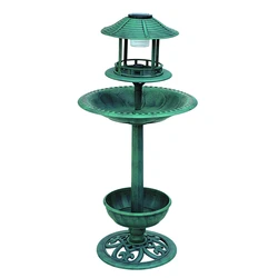 Sell Well New Type 3 In 1 Plastic Solar Bird Planter, Bird Feeder Planter, Solar Bird Bath