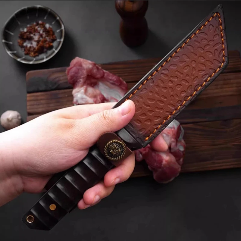 4.72 in Warrior Outdoor Paring Knife Kitchen Fruit Knife Professional Peeling Small Straight Knife