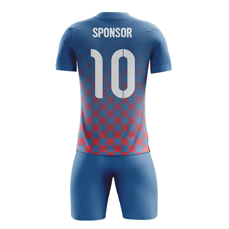 custom design black and red soccer jersey for team