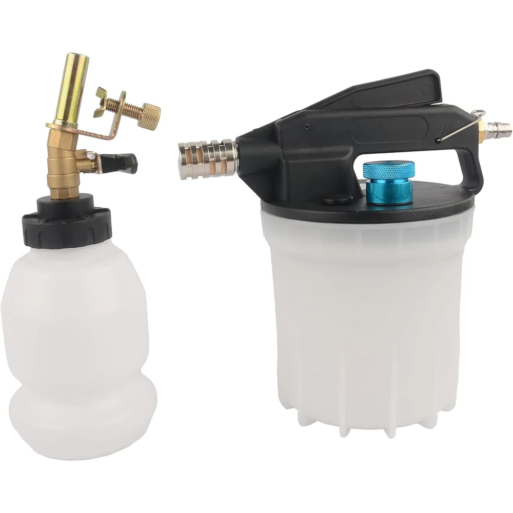 2L Pneumatic Vacuum Brake Fluid Bleeder Extractor Pump Replacement Tool Kit With 1L Refill Bottle