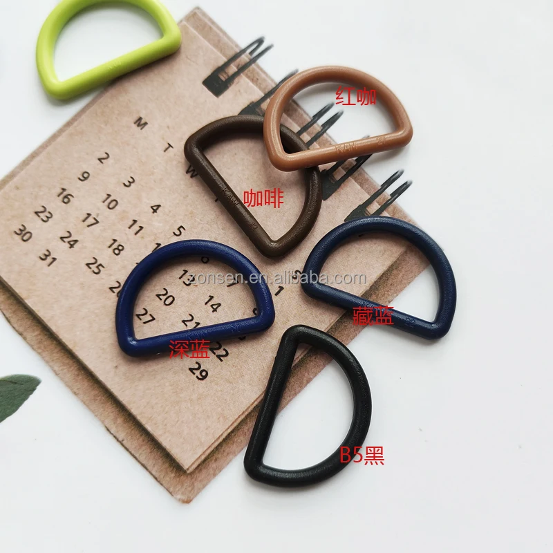 Stocked KAM 25MM Plastic Semi-Circle D Buckle D-shaped Ring Buckle For Backpacks
