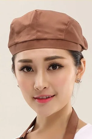 White mushroom hat headscarf hat Catering kitchen lampblack cotton hat Western restaurant can customize LOGO
