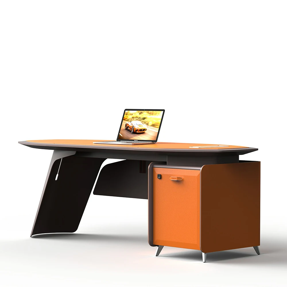 WILSON SPACE hot sale Simple solid wood L shape boss ceo executive table office desk