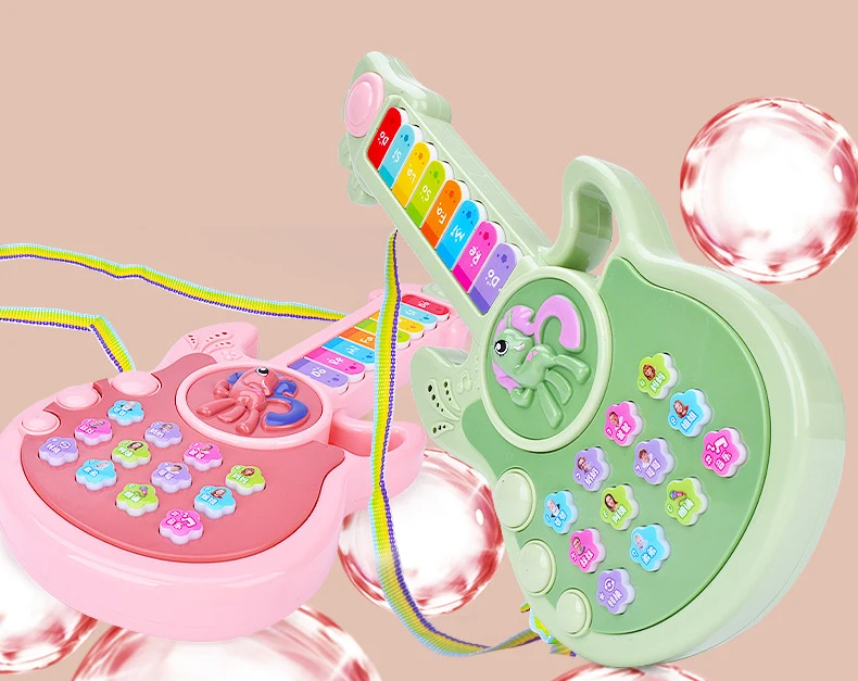 Wholesale Musical Instruments Learning Toys Guitar Musical Toys for Kids Babies Guitar Musical Toys