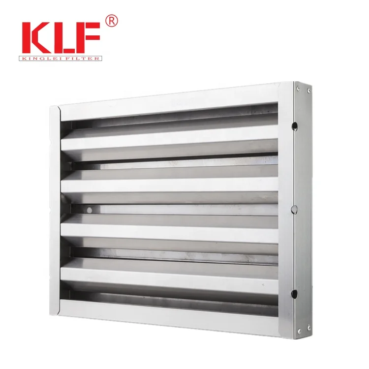Baffle grease filter low pressure drop high efficiency Baffle filter for Commercial Cook Hood