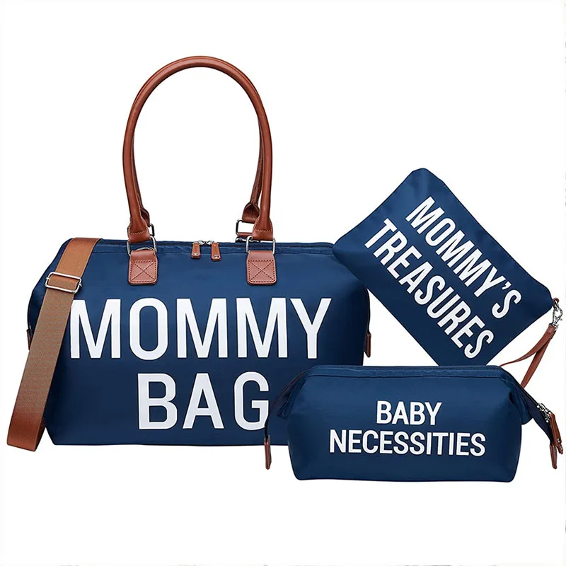 Good Quality Diaper Tote Bag PU Leather Diaper Bag Large Capacity Nappy Baby Bag with Large Capacity for Mommy