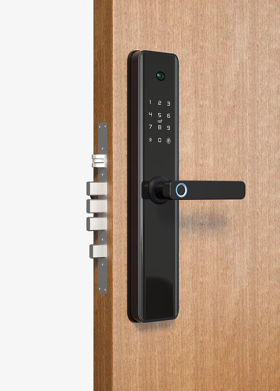 New Electronic Lock Smart Home Tuya NFC Unlock Biometric Door Lock APP with Camera