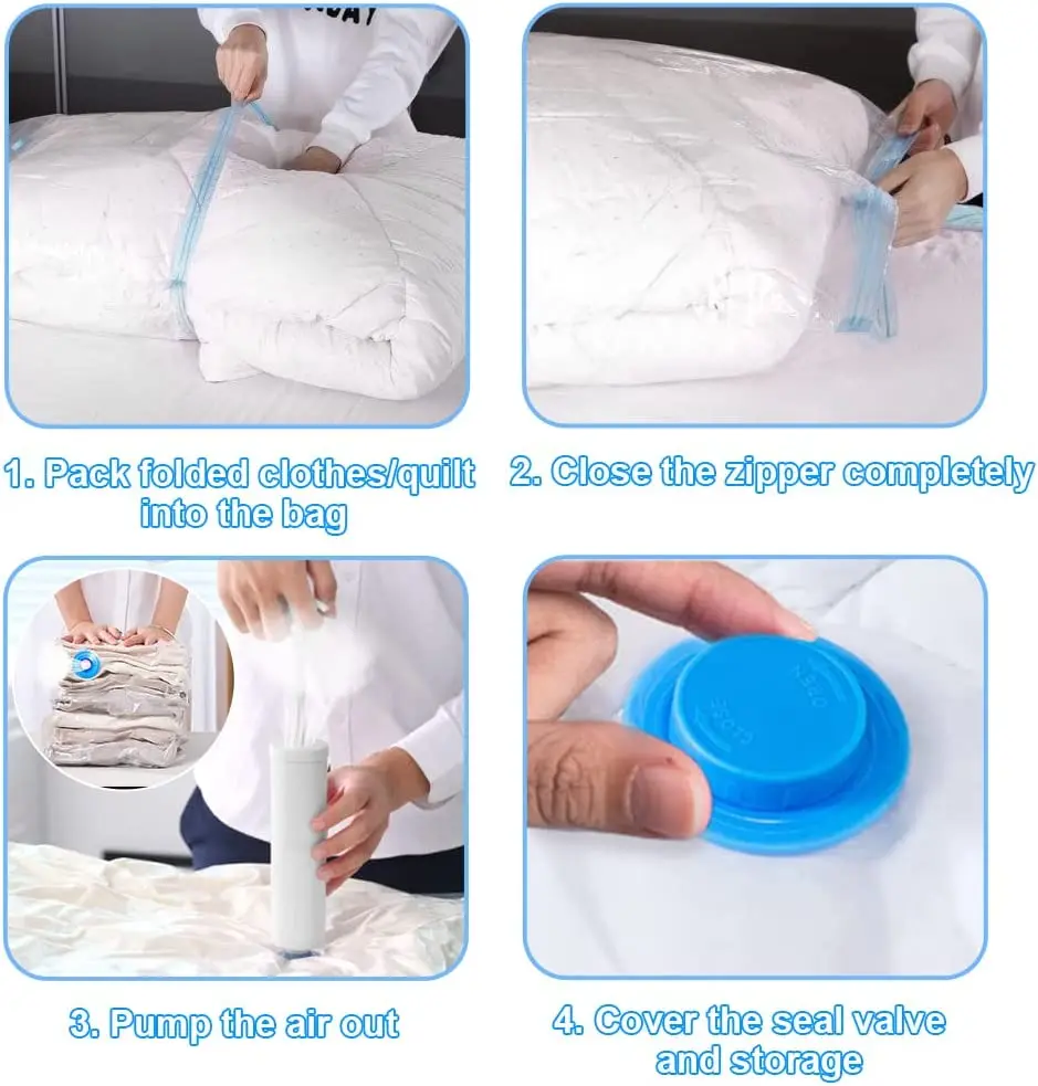 2022 EASETRIPB Hot Sale Vacuum Space Sealer Bag Vacuum Plastic Bag For Clothes Storage