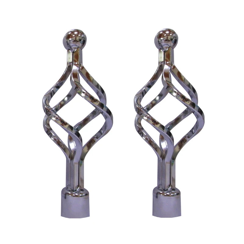 Different Designed Metal Iron Curtain Rods With Finials/brackets/rings