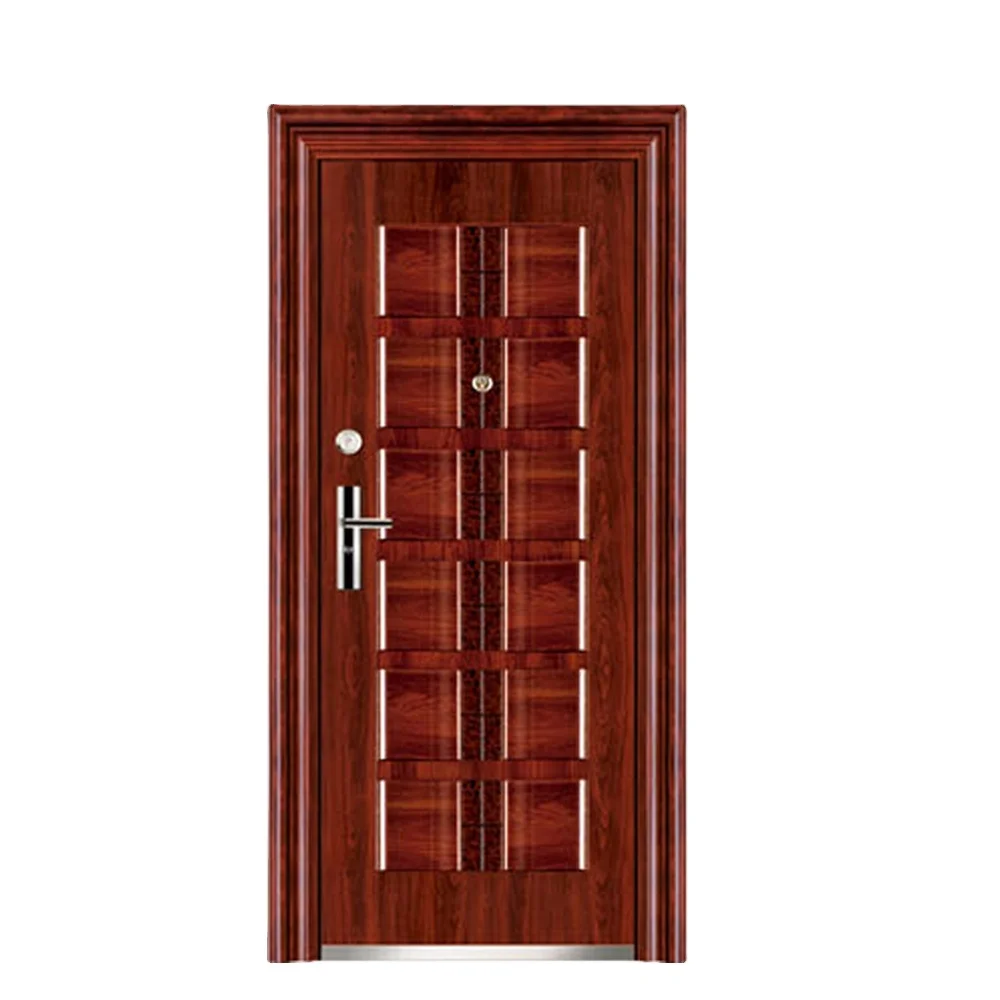 Modern Design Customizable Color Security Door Pattern Security And Anti Theft Main Steel Door Turkey