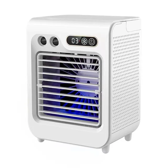 Mini Air Cooler Portable Water Fan Air Cooler Humidifier 2000mAh Rechargeable Battery Home Table Mini Air Cooler