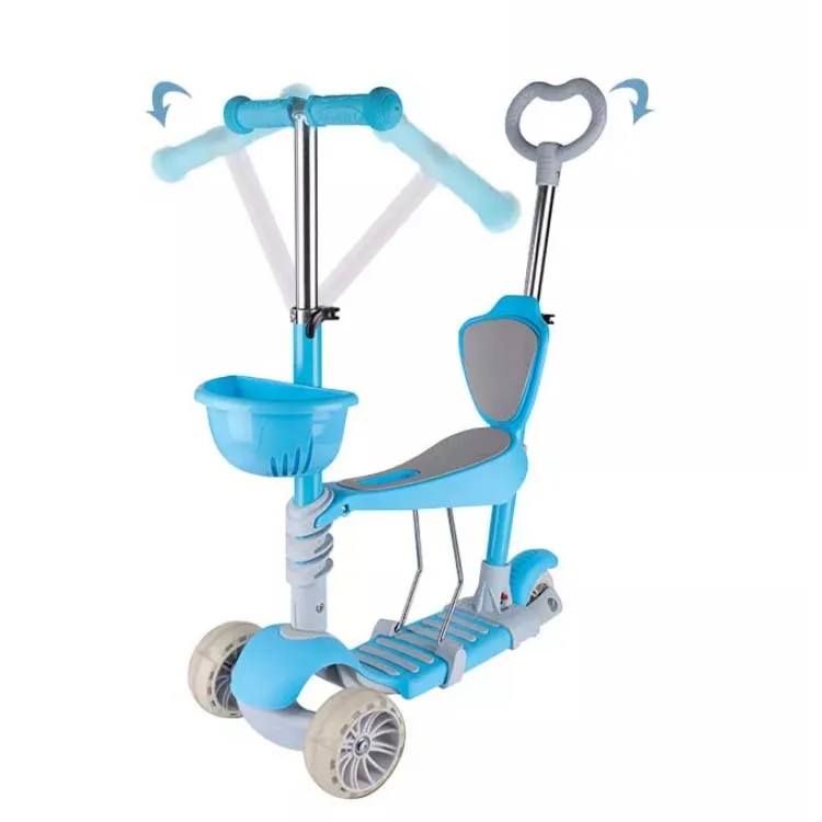 Cheap Foldable 3 in 1 Foot Toys 3 Wheel Kick Multifunctional Tricycle Balance Scooter Car For Kids