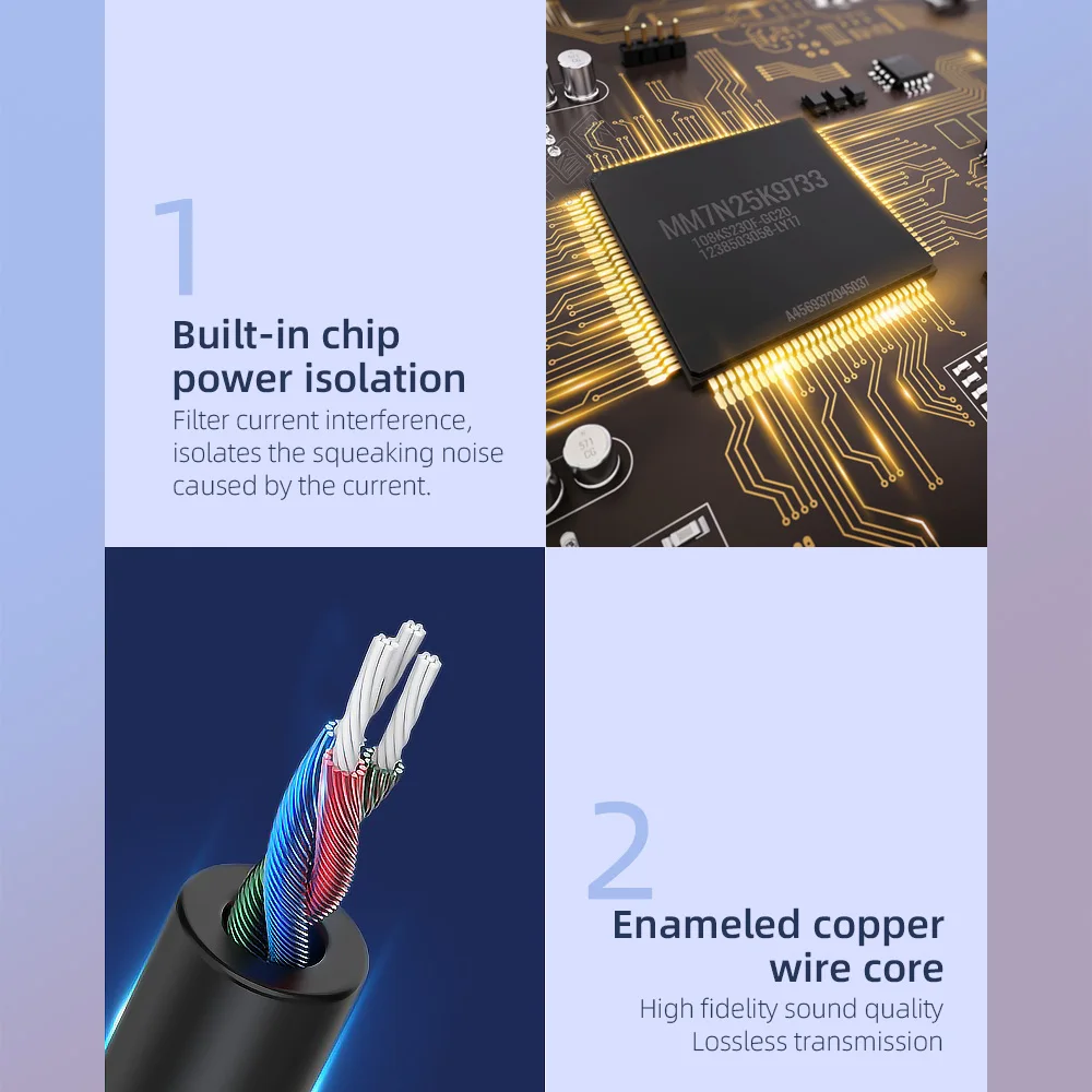 new universal 3.5 AUX TO usb stereo audio  BT 5.0 receiver adapter with speaker for car